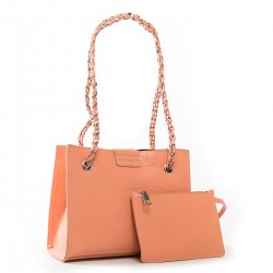 Женская сумочка + косметичка FASHION 01-06 7153 оранжевый Женская сумочка + косметичка FASHION 01-06 7153 оранжевый