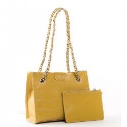Женская сумочка + косметичка FASHION 01-06 7153 желтый Женская сумочка + косметичка FASHION 01-06 7153 желтый