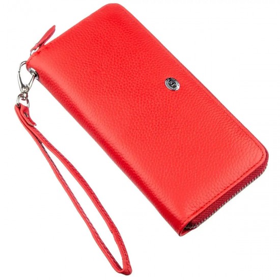 Жіночий гаманець з натуральної шкіри ST Leather 18931 червоний