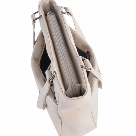 Женская модельная сумка LUCHERINO 738 бежевый тауп