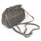 Женская сумочка из натуральной кожи на два отделения ALEX RAI 8758-9 серый