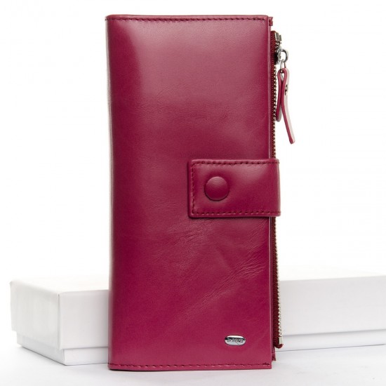 Жіночий шкіряний гаманець dr.Bond PD WMB-1 рожевий