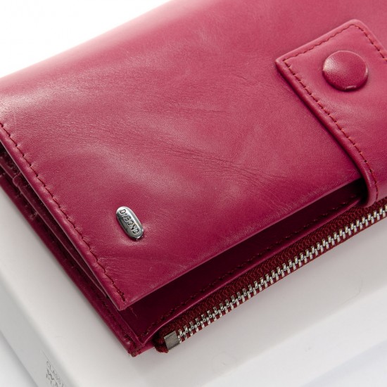 Жіночий шкіряний гаманець dr.Bond PD WMB-1 рожевий