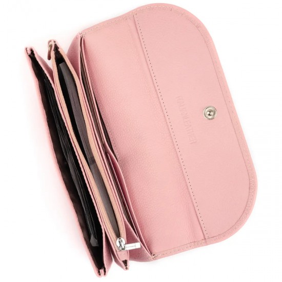 Женский кошелек-клатч из натуральной кожи ST Leather 19323 розовый