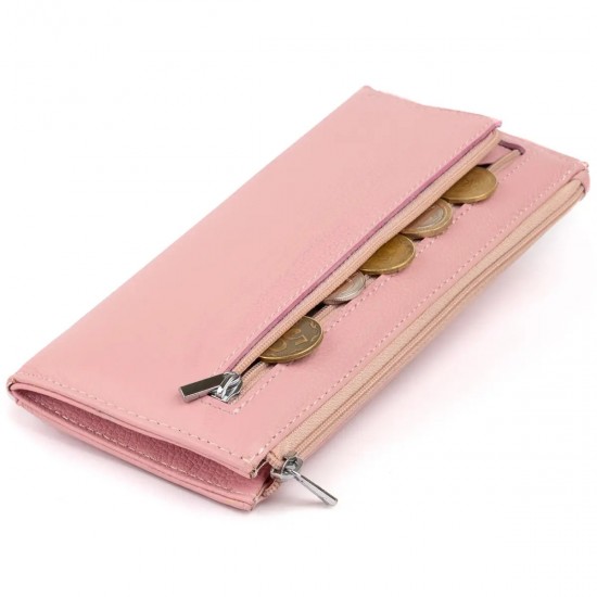 Жіночий гаманець з натуральної шкіри ST Leather 19325 рожевий