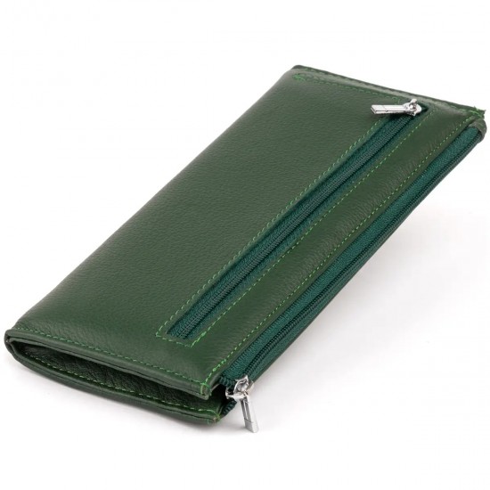 Жіночий гаманець з натуральної шкіри ST Leather 19328 зелений