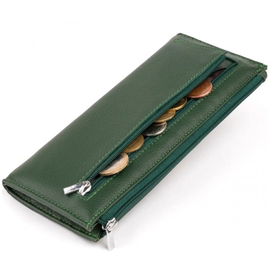 Женский кошелек из натуральной кожи ST Leather 19328 зеленый