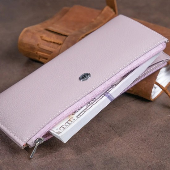 Жіночий гаманець з натуральної шкіри ST Leather 19327 фіолетовий