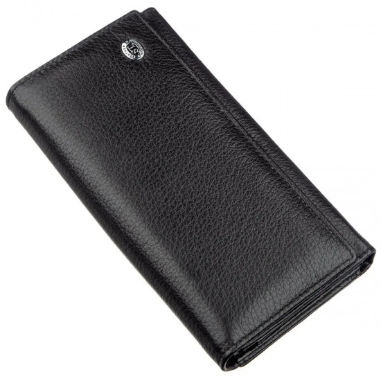 Жіночий гаманець з натуральної шкіри ST Leather 18881 чорний