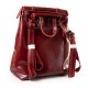 Жіночий рюкзак з натуральної шкіри LARGONI 3212-5 червоний