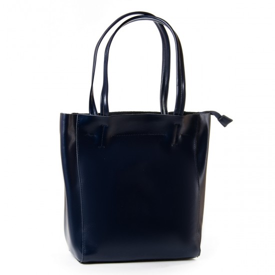 Женская сумка из натуральной кожи LARGONI J003 темно-синий