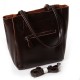 Женская сумка из натуральной кожи LARGONI J003 коричневый