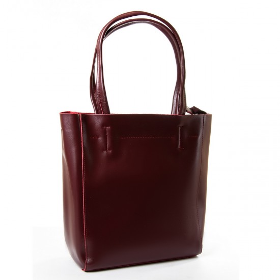 Женская сумка из натуральной кожи LARGONI J003 бордовый