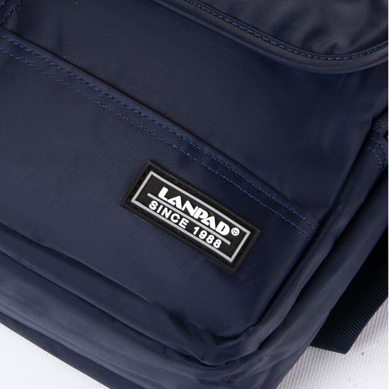 Чоловіча сумка планшет Lanpad 9637 синій