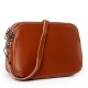 Женская сумочка на три отделения из натуральной кожи LARGONI 8725-220 коричневый