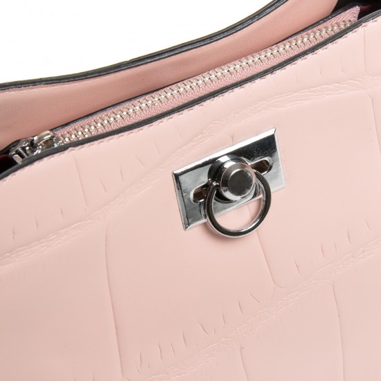 Жіноча сумочка на три відділення FASHION 04-02 16927 рожевий