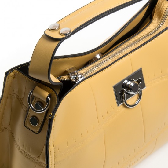 Жіноча сумочка на три відділення FASHION 04-02 16927 жовтий