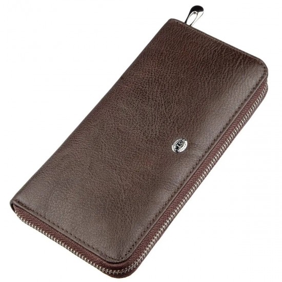 Женский кошелек из натуральной кожи ST Leather 18860 коричневый