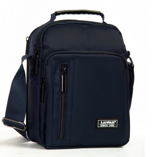 Чоловіча сумка планшет Lanpad 7631 синій