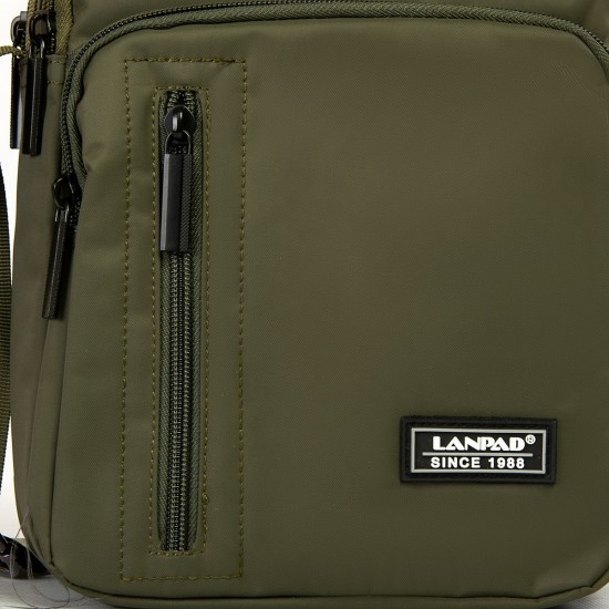 Чоловіча сумка планшет Lanpad 7631 зелений