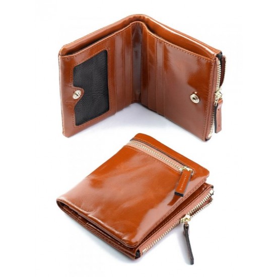 Жіночий гаманець з натуральної шкіри LARGONI D-3105 коричневий
