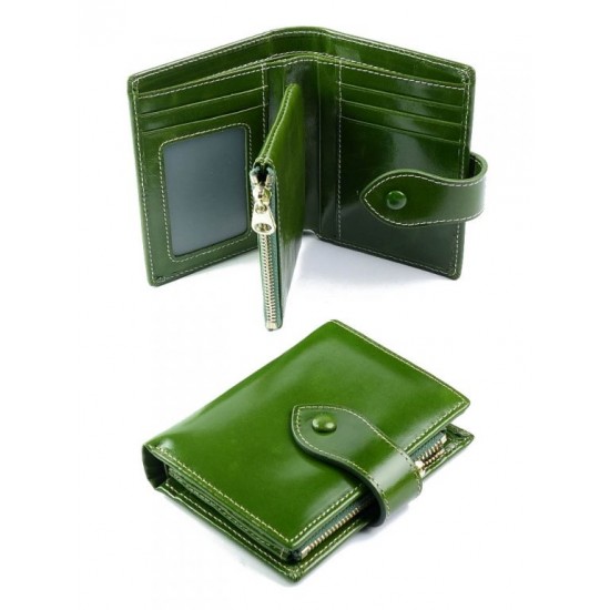 Жіночий гаманець з натуральної шкіри LARGONI D-6009 зелений