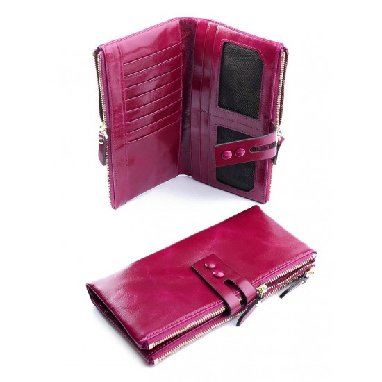 Женский кошелек из натуральной кожи LARGONI D-3381 розовый