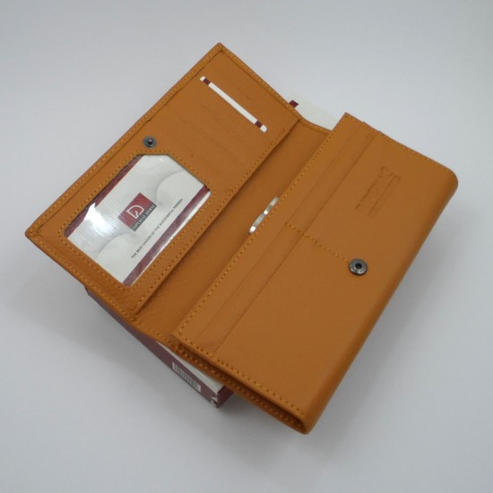 Женский кошелек из натуральной кожи LARGONI A0001 оранжевый