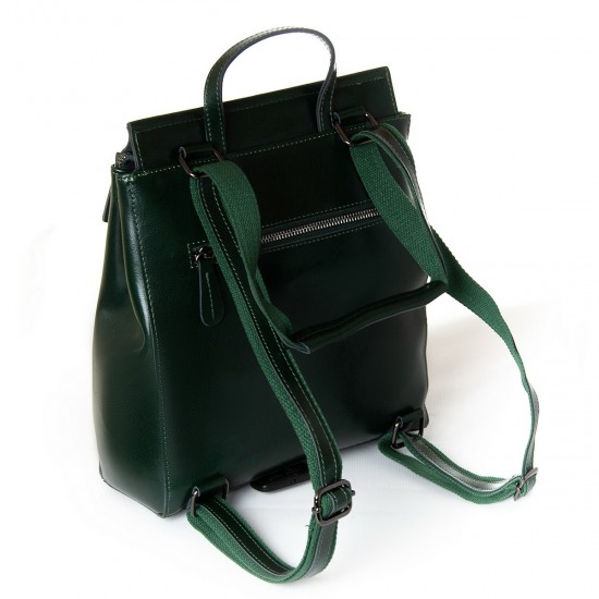 Жіночий рюкзак з натуральної шкіри ALEX RAI 3206 зелений