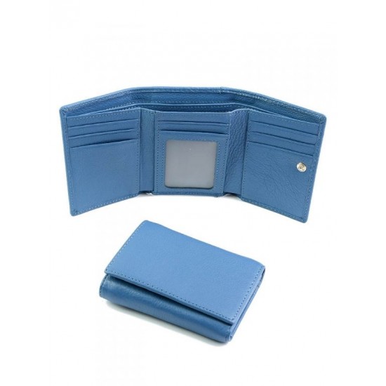 Женский кошелек из натуральной кожи LARGONI D-6060 синий