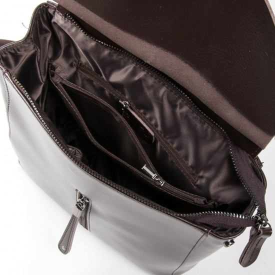 Женский рюкзак из натуральной кожи ALEX RAI 3206 кофейный
