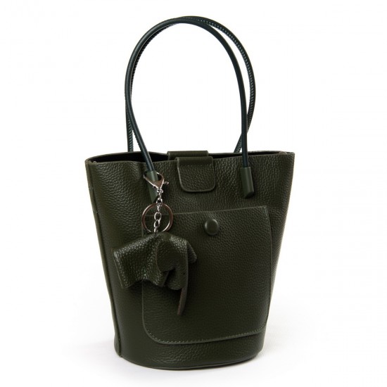 Женская сумочка из натуральной кожи LARGONI P63 3206 зеленый