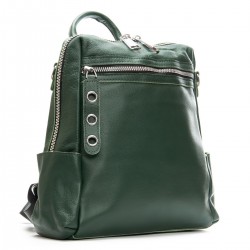 Рюкзак жіночий з натуральної шкіри ALEX RAI 8781-9 зелений