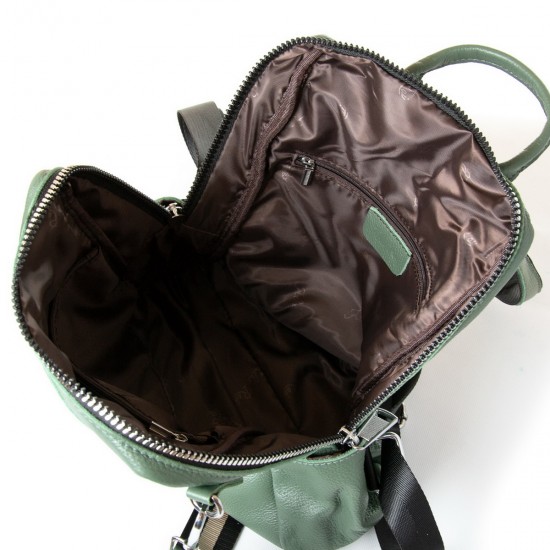 Рюкзак жіночий з натуральної шкіри ALEX RAI 31-8781-9 зелений