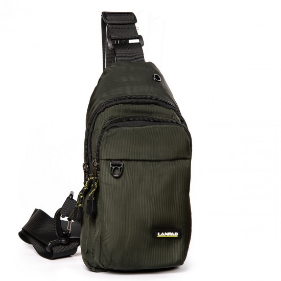 Мужская сумка на плечо Lanpad 6034 зеленый