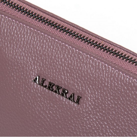 Женская сумочка-клатч из натуральной кожи ALEX RAI 5009-1 лиловый