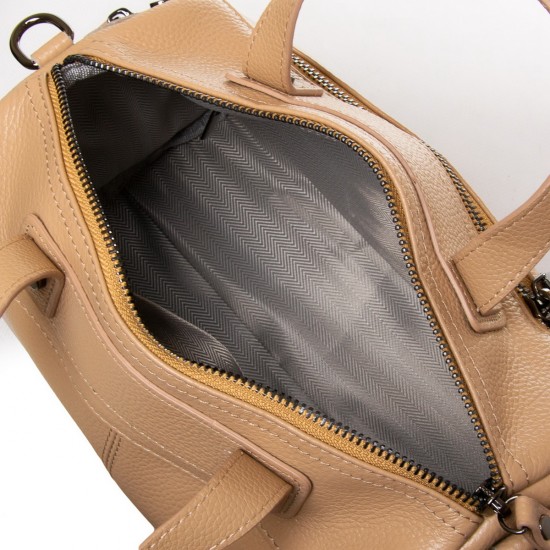 Жіноча сумочка з натуральної шкіри ALEX RAI 39049 пісочний
