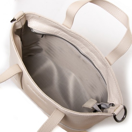Жіноча сумочка з натуральної шкіри ALEX RAI 29050 бежевий