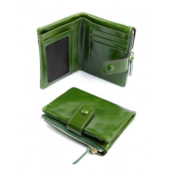 Женский кошелек из натуральной кожи LARGONI D-6019 зеленый
