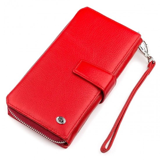 Женский кошелек из натуральной кожи ST Leather 18456 (SТ228) красный