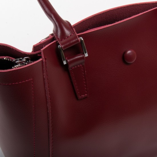 Женская сумка из натуральной кожи ALEX RAI 2107 бордовый