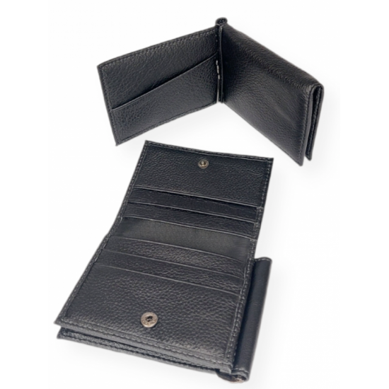 Мужское портмоне из натуральной кожи LARGONI 1004-24 черный