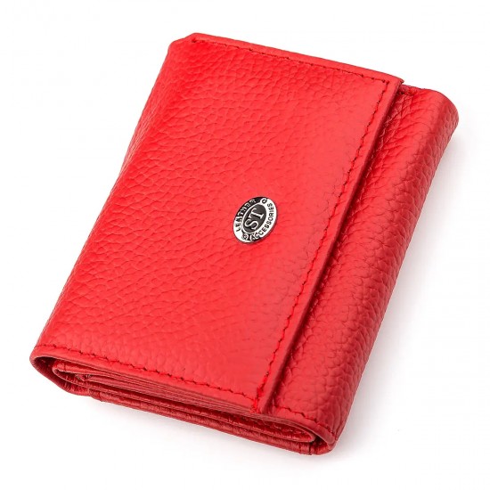 Женский кошелек из натуральной кожи ST Leather 18323 (ST440) красный