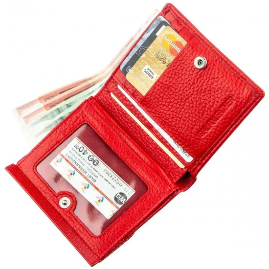 Жіночий гаманець з натуральної шкіри ST Leather 18918 червоний