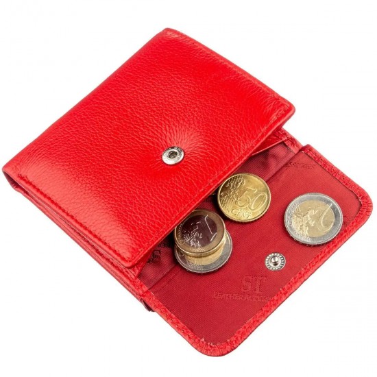 Женский кошелек из натуральной кожи ST Leather 18918 красный
