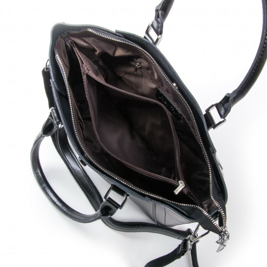 Жіноча сумка з натуральної шкіри ALEX RAI 2107 чорний