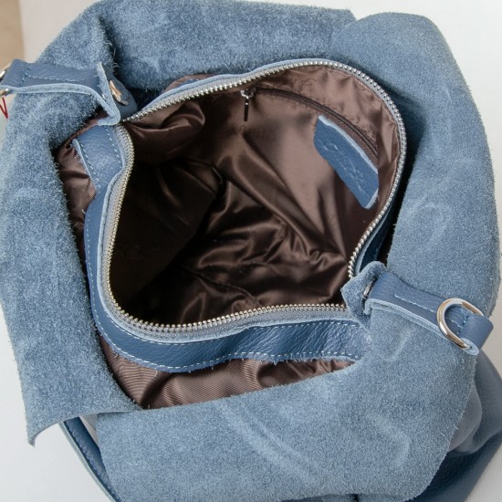 Жіноча сумка з натуральної шкіри ALEX RAI 8920-9 синій