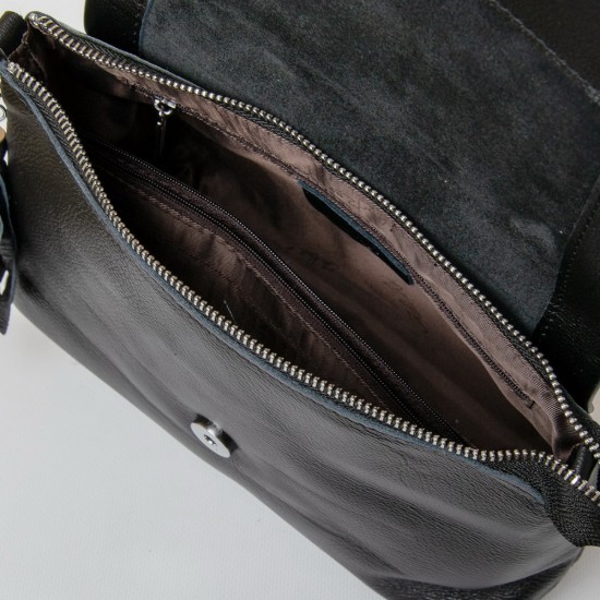 Женская сумочка из натуральной кожи ALEX RAI 8722-9 черный