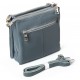 Женская сумочка на три отделения из натуральной кожи ALEX RAI 9028-9 синий