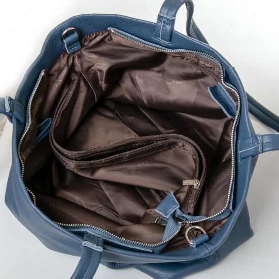 Женская сумка из натуральной кожи ALEX RAI 8922-9 синий